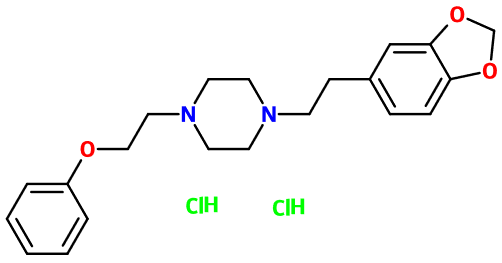 (image for) MC080249 Piperazine, 1-[2-(1,3-benzodioxol-5-yl)ethyl]-4-(2-phenoxyethyl)-, dihydrochloride
